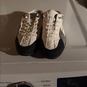 Men's White and Black Casual Sneakers